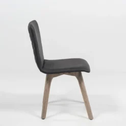 Plaza diamant Chaise de séjour scandinave matelassée en synthétique et bois