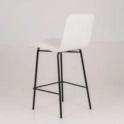 Plaza Tabouret snack moderne en tissu et pieds en métal