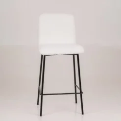 Plaza Tabouret snack moderne en tissu et pieds en métal