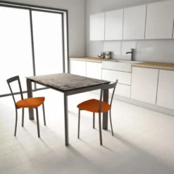 Poker Table extensible Dekton pieds métal