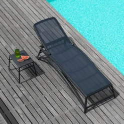 Pop Table basse de jardin carrée empilable en polypropylène