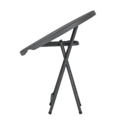 PraxisTable pliante ronde gris foncé