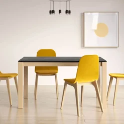 Quadra Table moderne en céramique extensible