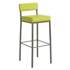 Quinta Tabouret de bar moderne en métal et simili