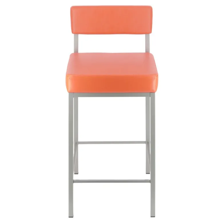 Quinta Tabouret snack moderne en métal et simili
