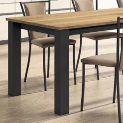 Reina Chaise de cuisine contemporaine en métal et simili