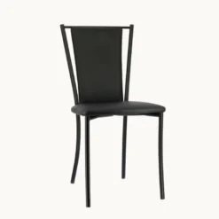 Reina Chaise de cuisine contemporaine en métal et simili