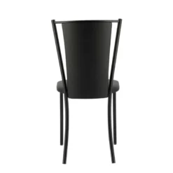 Reina Chaise de cuisine contemporaine en métal et simili