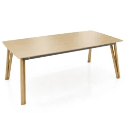 Rennes Mobitec® Table moderne en bois massif pieds épingle