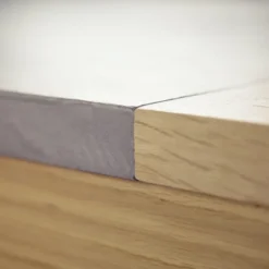 Repas Table française extensible en béton ciré et bois massif