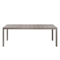 Rio Table de jardin en aluminium rectangulaire fabriquée en Italie