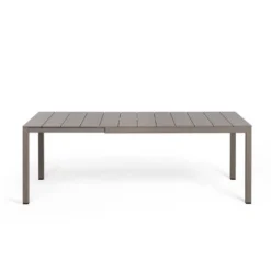 Rio Table de jardin extensible en polypropylène DurelTop et aluminium