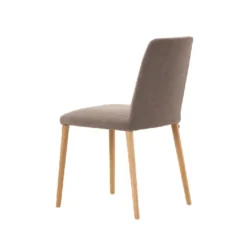 Rob C01 Mobitec® Chaise moderne en tissu rembourrée avec pieds en bois massif