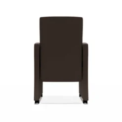 Sarah Fauteuil de table rembourré en synthétique avec roulettes