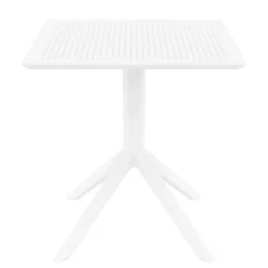 Sky Petite table de jardin carrée en résine