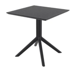 Sky Petite table de jardin carrée en résine