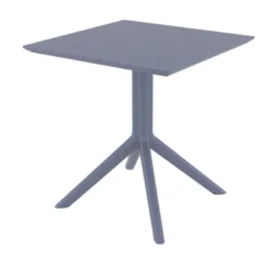 Sky Petite table de jardin carrée en résine