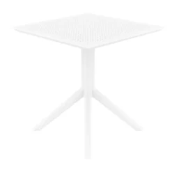 Sky Petite table de jardin carrée en résine