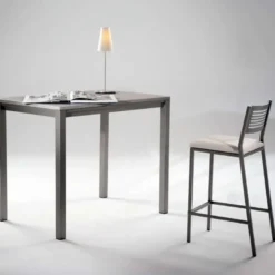 Slide Carrier® Tabouret moderne snack en synthétique et métal