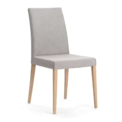Slim Mobitec® Chaise de salle à manger en tissu et pieds en bois
