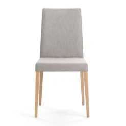 Slim Mobitec® Chaise de salle à manger en tissu et pieds en bois