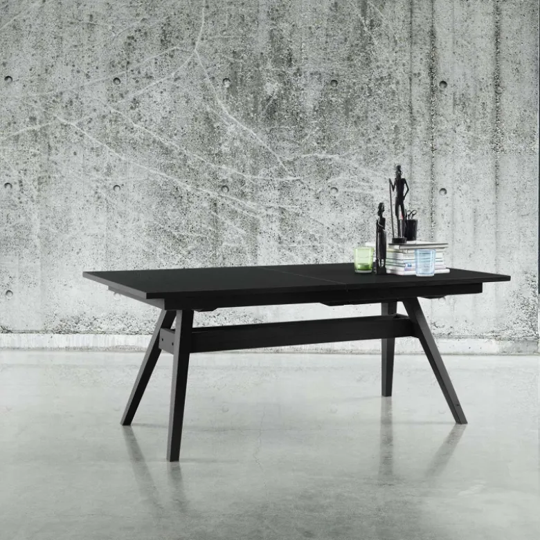 SM11 Table de séjour scandinave extensible en bois