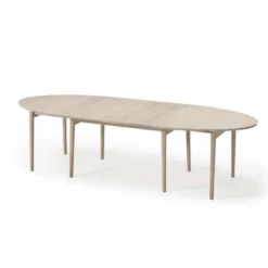 SM78 Table ovale extensible en bois massif fabriquée au Danemark