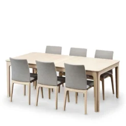 SM26/27 Table scandinave extensible en bois massif de fabrication danoise