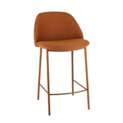 Soda Tabouret snack cosy en tissu avec pieds en métal
