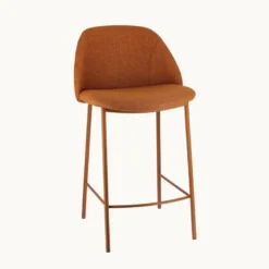Soda Tabouret snack cosy en tissu avec pieds en métal