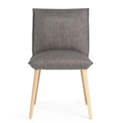 Soft Mobitec® Chaise en tissu et bois cocooning