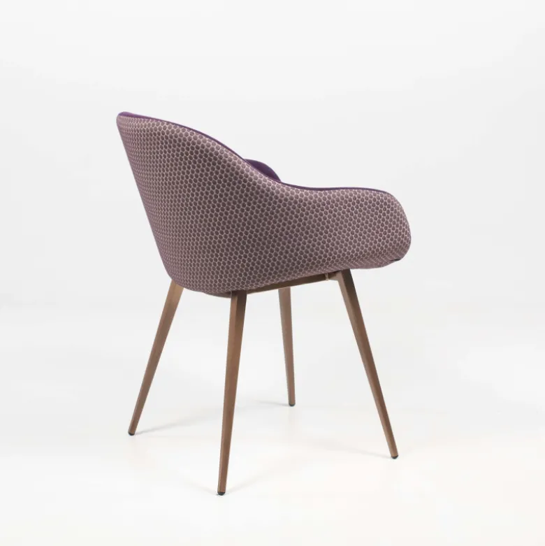Sonny Midj® Fauteuil design bicolore en tissu et métal laqué