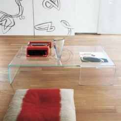 Spider Sovet® Table basse design rectangulaire en verre