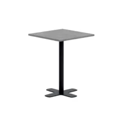 Spinner Petite table snack carrée en stratifié avec pied central en métal