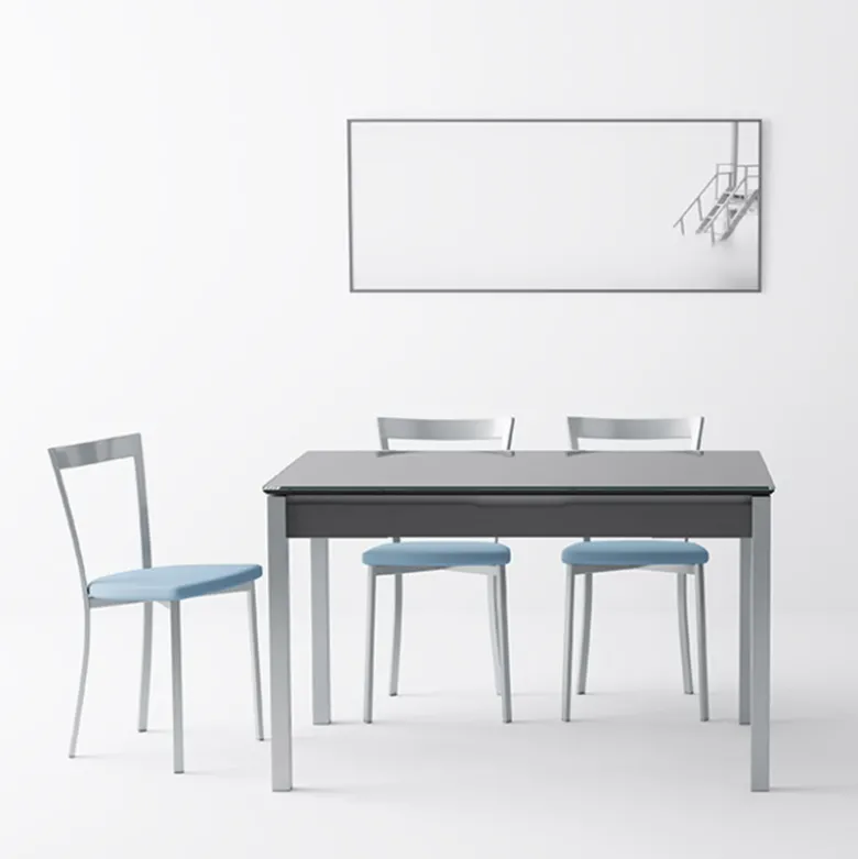 Spirit Chaise de cuisine moderne en synthétique et métal