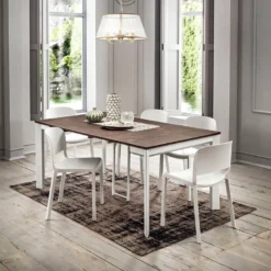 Steave Console extensible rectangulaire en stratifié