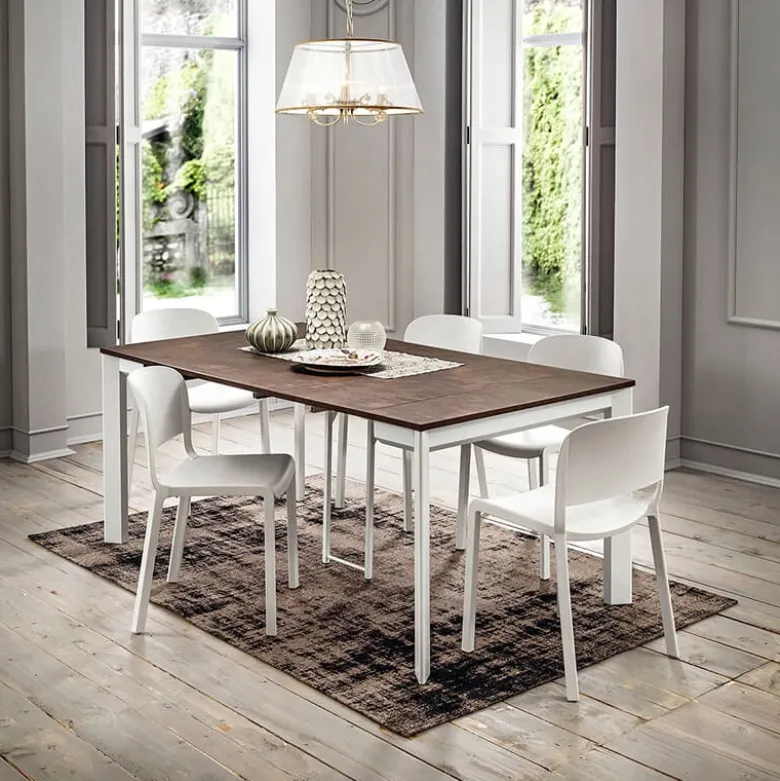 Steave Console extensible rectangulaire en stratifié