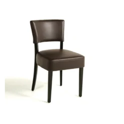 Steffi Chaise de salle à manger en bois et synthétique