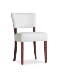 Steffi Chaise de salle à manger en bois et synthétique
