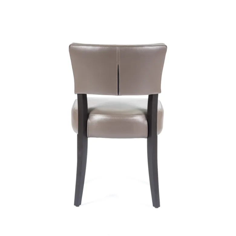 Steffi 2 Chaise de salle à manger en synthétique et bois