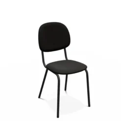 STR5 Chaise contemporaine en métal et en tissu fabriquée en Belgique
