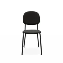 STR5 Chaise contemporaine en métal et en tissu fabriquée en Belgique