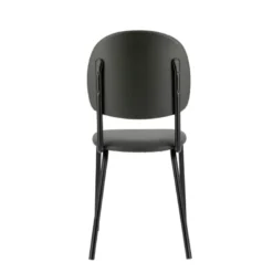 STR5 Chaise de cuisine en simili et métal