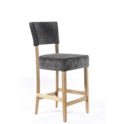 Tabouret snack en tissu et bois – BarSteffi
