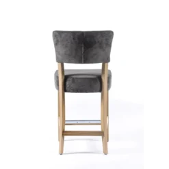 Tabouret snack en tissu et bois – BarSteffi