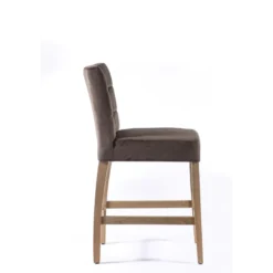 Tabouret snack en tissu et bois – Matias 2