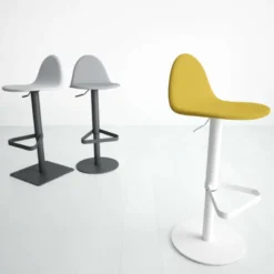 Tabu Tabouret réglable design en synthétique et métal