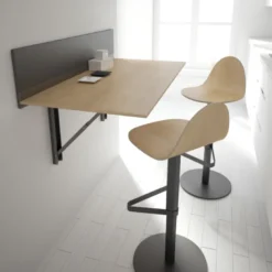 Tabu Tabouret réglable et pivotant design en bois