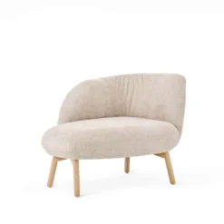 Thalia Mobitec ® Banquette cosy en tissu avec pieds en bois
