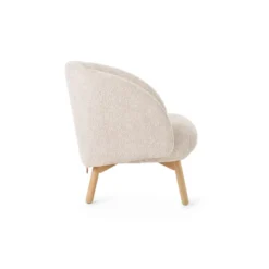 Thalia Mobitec ® Fauteuil confortable en tissu avec pieds en bois